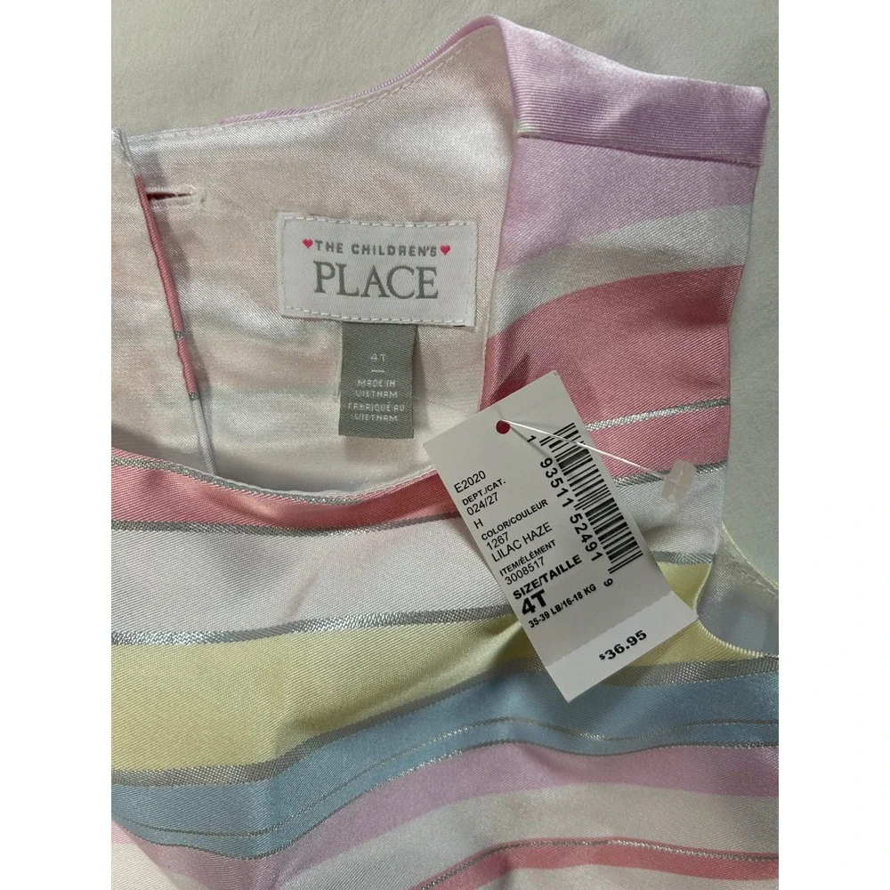 The Childrens Place Party Flower Girl 4T Pastel Party Dress Lilac Haze‎ NWT